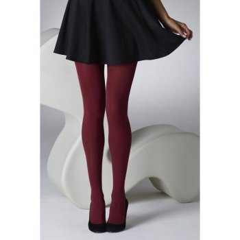Gipsy Warm 100 Denier Luxury Opaque Ruby Tights | Womens Larger Sized Shoes