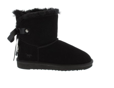 Mustang Francena Black Suede Ankle Bootee | Womens Larger Sized Shoes