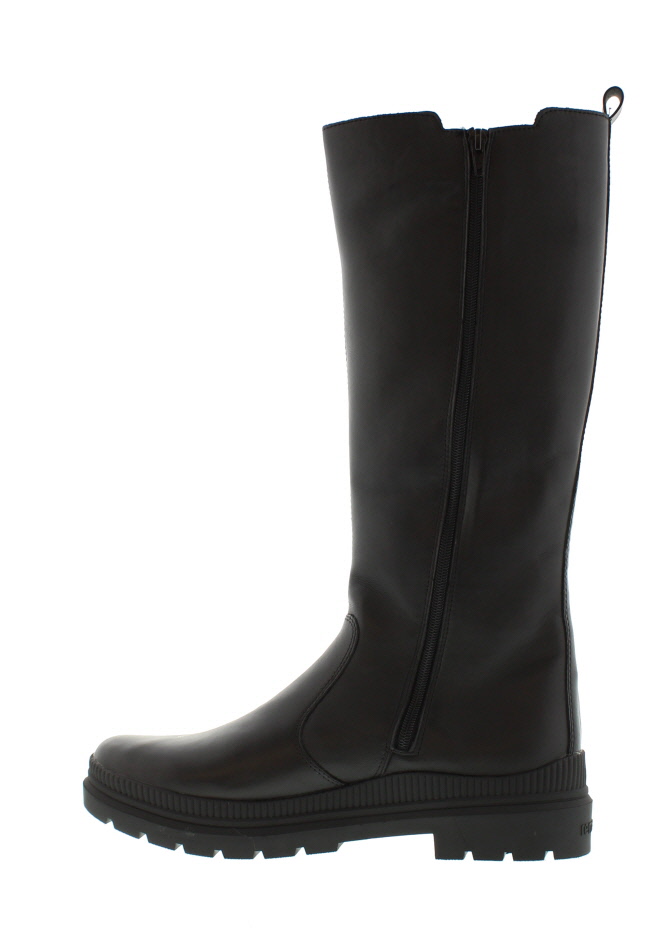 Remonte Lorraine Black Leather High Leg Boot - Magnus Shoes