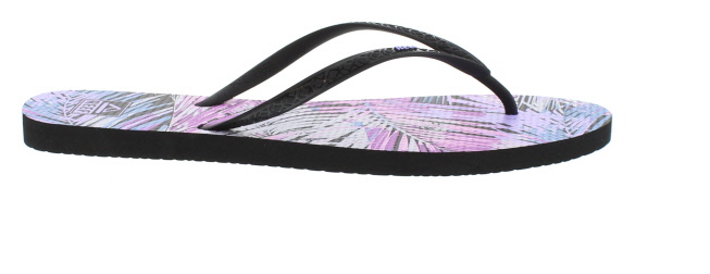 Reef Seaside Prints Palm Fronds Toe Post Sandal | Womens Larger Sized Shoes