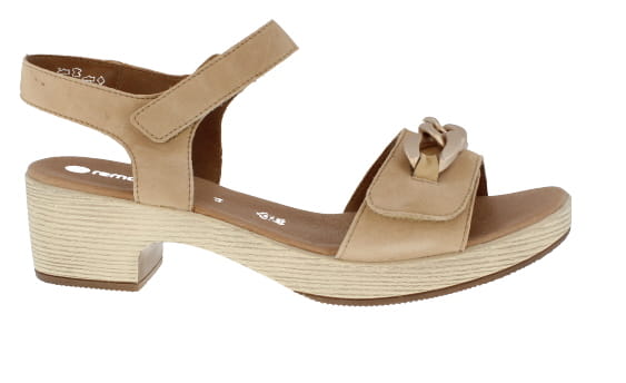 Remonte Jerilyn Sand Suede Platform Sandal | Womens Larger Sized Shoes
