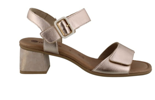 Remonte Dorina Copper Coated Leather Sandal | Womens Larger Sized Shoes