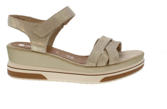 Remonte Sabine Muschel Interwoven Leather Wedge Sandal | Womens Larger Sized Shoes
