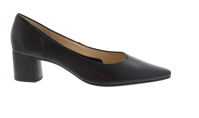 Hogl Kinley Black Leather Pointy Court Shoe - Magnus Shoes