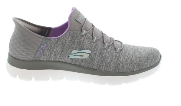 Skechers Summits Dazzling Haze Grey Marl Slip-Ins Sneaker | Womens Larger Sized Shoes