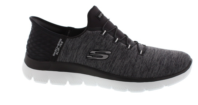 Skechers Summits Dazzling Haze Black Marl Slip-Ins Sneaker | Womens Larger Sized Shoes