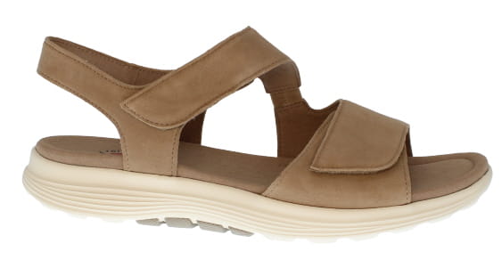 Gabor Rollingsoft Trickle Desert Sand Nubuck Sports Sandal | Womens Larger Sized Shoes