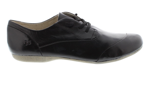 Josef Seibel Fiona 01 Black Leather Slip-On Shoe | Womens Larger Sized Shoes