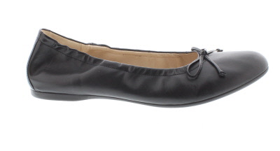 Gabor Ribera Black Elasticated Nappa Leather Ballerina | Womens Larger Sized Shoes